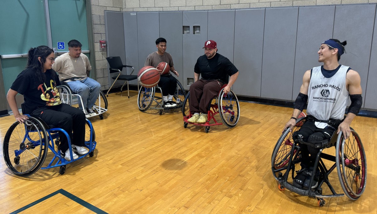 OTA Students Take a Spin on Court with Rancho Los Amigos Wheelchair Basketball Team 